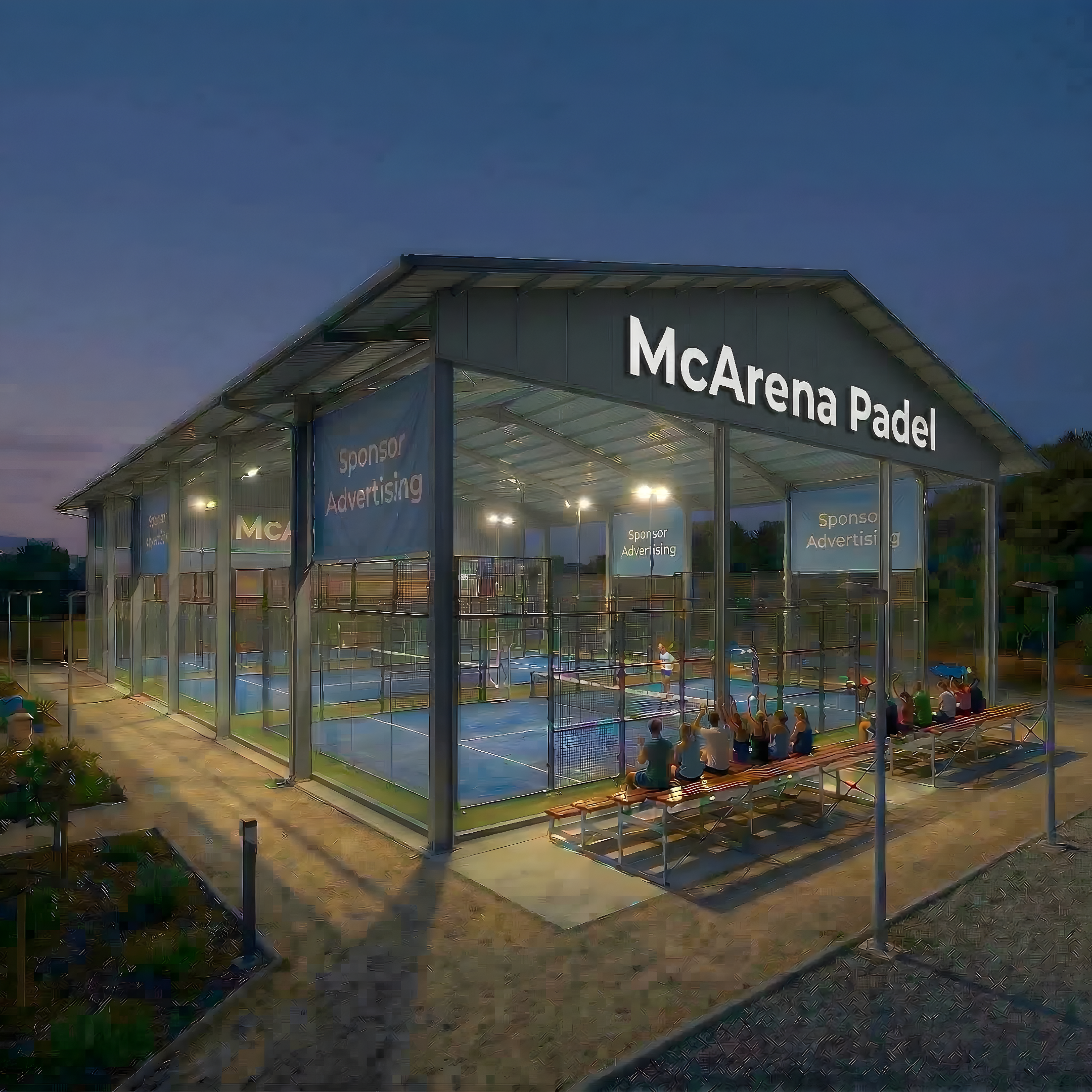 McArena Padel Außenansicht